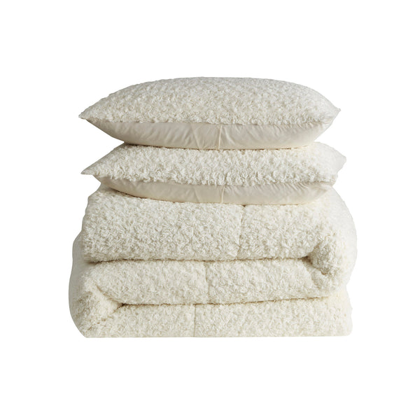 Sweet Home Collection Faux Fur Animal 3-Piece Comforter Set