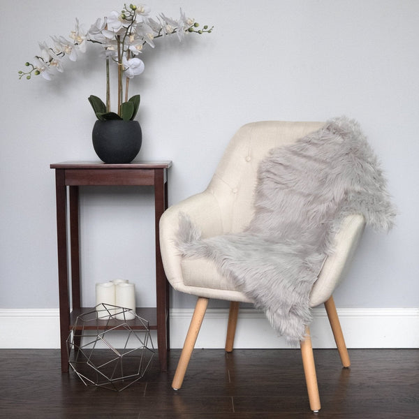 Sweet Home Collection Fluffy Faux Sheepskin Fur Rug