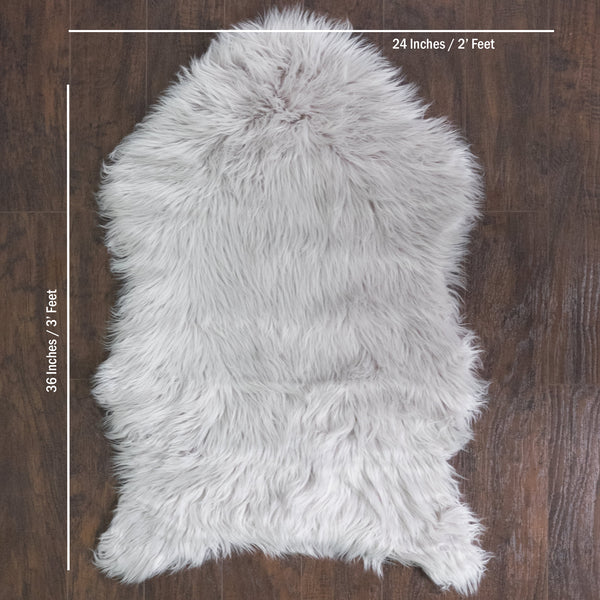 Sweet Home Collection Fluffy Faux Sheepskin Fur Rug