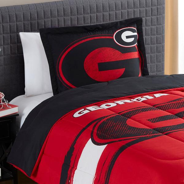 Sweet Home Collection Georgia Bulldogs NCAA Officially Licensed 3-Piece Comforter Set