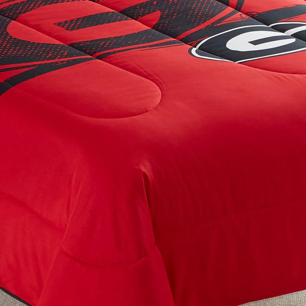 Sweet Home Collection Georgia Bulldogs NCAA Officially Licensed 3-Piece Comforter Set