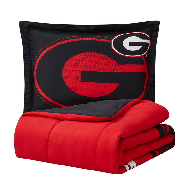 Sweet Home Collection Georgia Bulldogs NCAA Officially Licensed 3-Piece Comforter Set