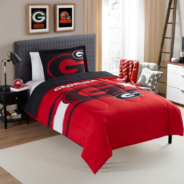 sweet home collection Georgia Bulldogs NCAA Officially Licensed 3-Piece Comforter Set