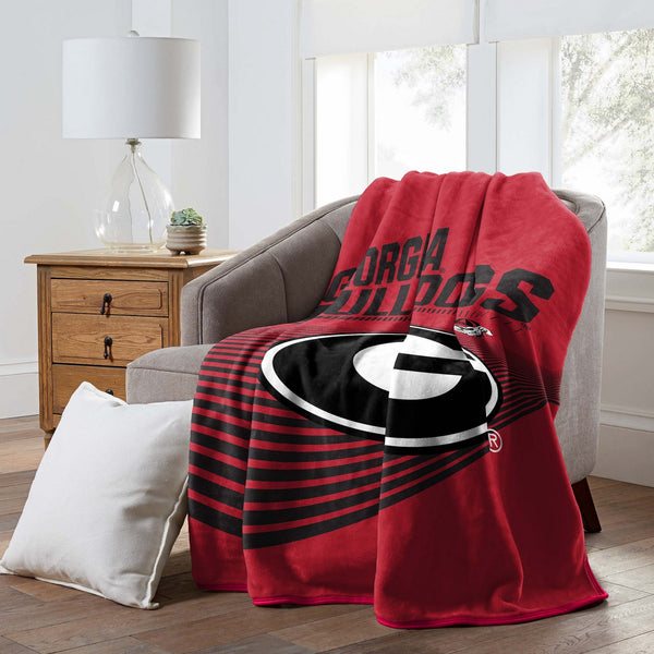 Sweet Home Collection Georgia Bulldogs NCAA Officially Licensed Raschel Throw Blanket 60x80