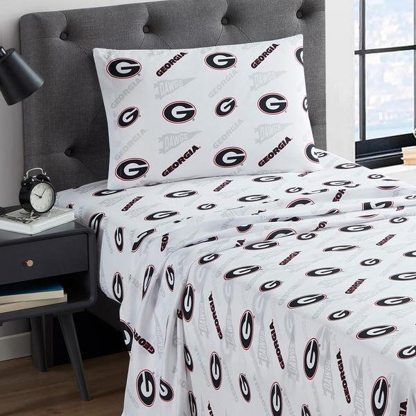 Sweet Home Collection Georgia Bulldogs NCAA Officially Licensed Sheet Set