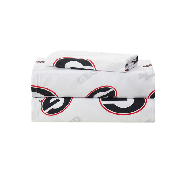 Sweet Home Collection Georgia Bulldogs NCAA Officially Licensed Sheet Set