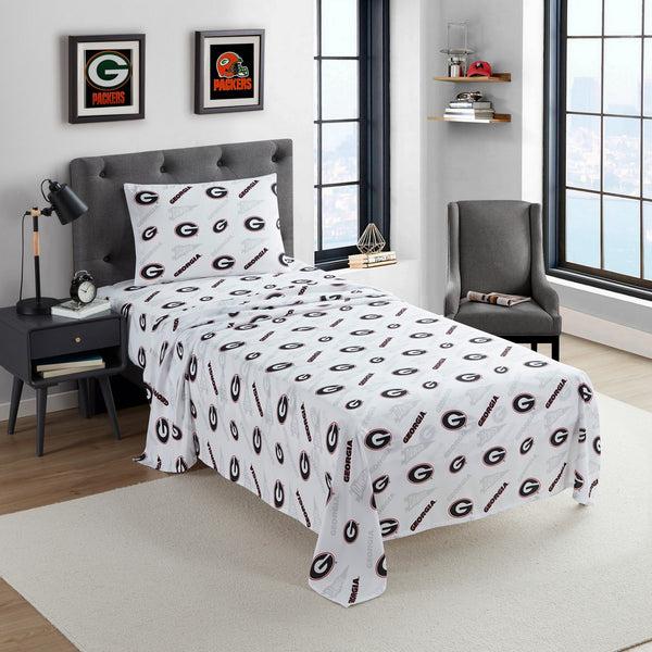 sweet home collection Georgia Bulldogs NCAA Officially Licensed Sheet Set