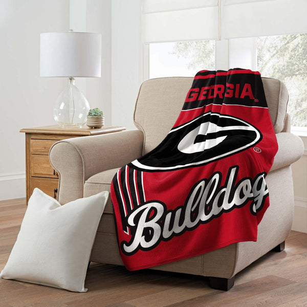 Sweet Home Collection Georgia Bulldogs NCAA Officially Licensed Throw Blanket 46x60