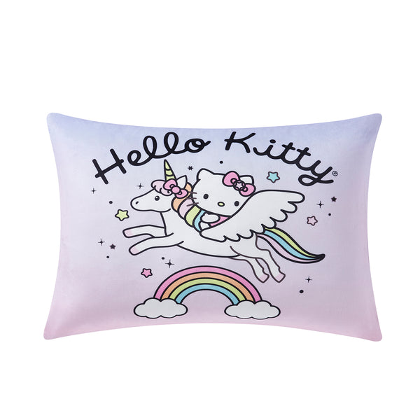 Sweet Home Collection Hello Kitty Kids Reversible Pillow With Removable Shell