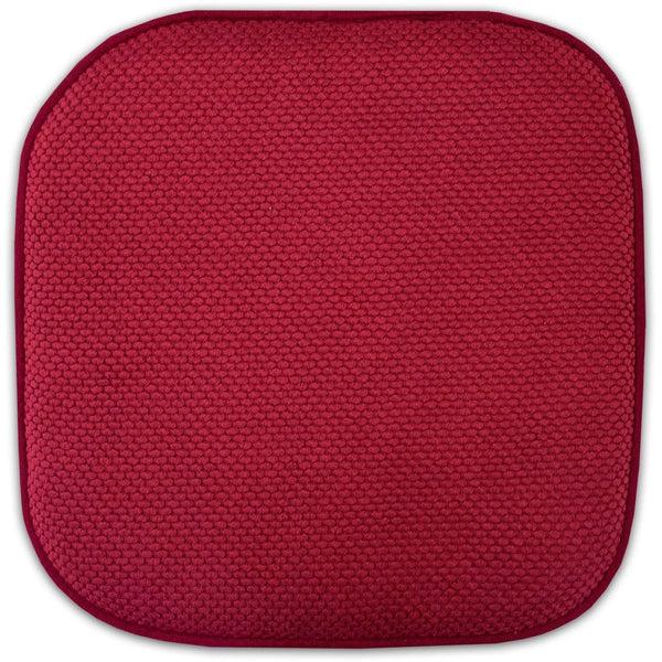 Sweet Home Collection Honeycomb Memory Foam No Slip Back 16" X 16" Chair Pad Cushions