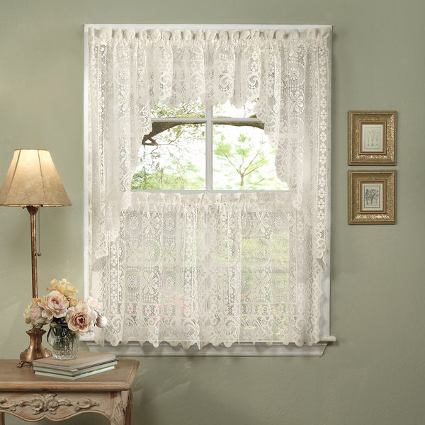sweet home collection Hopewell Floral Window Curtain