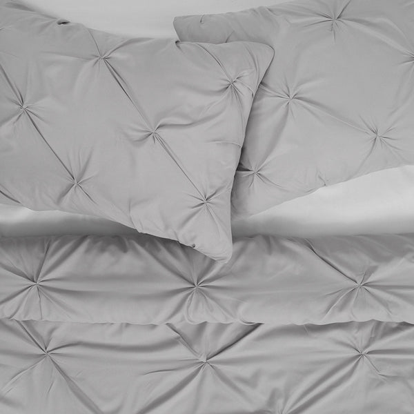 Sweet Home Collection Hudson Pintuck 3-Piece Duvet Set