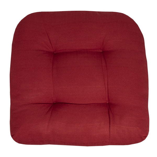Sweet Home Collection Indoor-Outdoor Reversible Solid Patio Seat Cushion Set-19"x19"