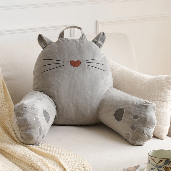 Sweet Home Collection Kids Character Bed Rest Reading Pillow - Cat