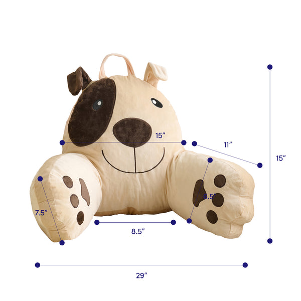 Sweet Home Collection Kids Character Bed Rest Reading Pillow - Dog