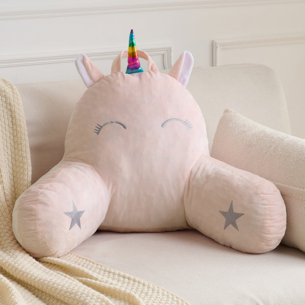 Sweet Home Collection Kids Character Bed Rest Reading Pillow - Unicorn