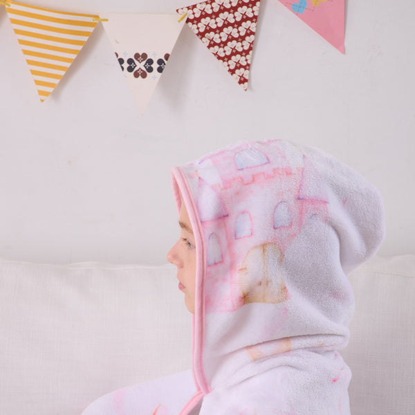 Sweet Home Collection Kids' Hooded Blanket 50" Wide X 45" Length - Fairytale Princess