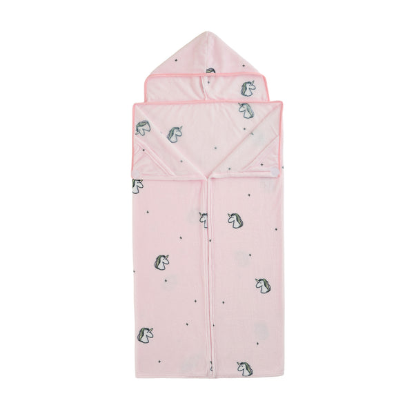 sweet home collection Kids' Hooded Blanket 50" Wide x 45" Length - Unicorn sweet home collection Kids' Hooded Blanket 50" Wide x 45" Length - Unicorn
