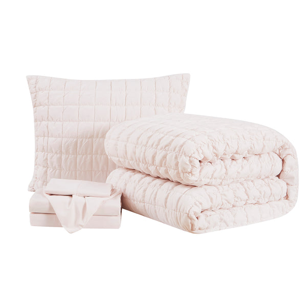 Sweet Home Collection Kids Marshmallow Bed In A Bag Comforter & Sheet Set