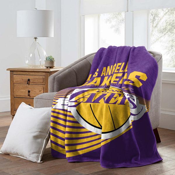Sweet Home Collection Los Angeles Lakers NBA Officially Licensed Raschel Throw Blanket 60x80