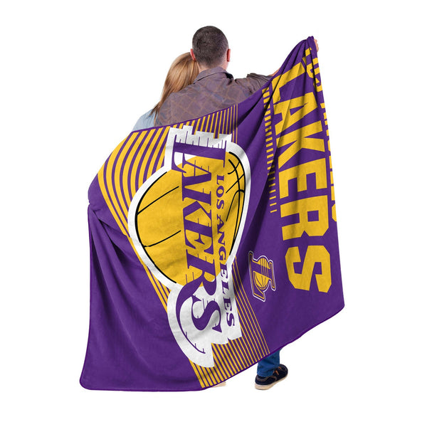 Sweet Home Collection Los Angeles Lakers NBA Officially Licensed Raschel Throw Blanket 60x80
