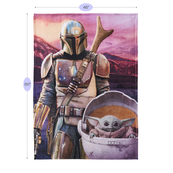 Sweet Home Collection Mandalorian Micro Raschel Throw Blanket 46"x60"