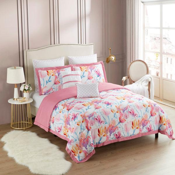 sweet home collection Melrose 7-Piece Bedding Comforter Set sweet home collection Melrose 7-Piece Bedding Comforter Set
