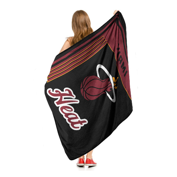 Sweet Home Collection Miami Heat NBA Officially Licensed Throw Blanket 46x60