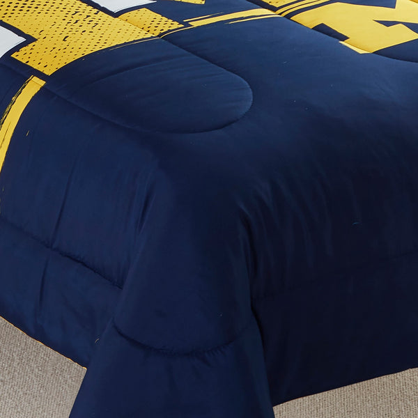 Sweet Home Collection Michigan Wolverines NCAA Officially Licensed 3-Piece Comforter Set