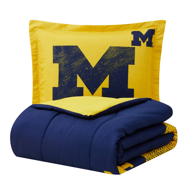 Sweet Home Collection Michigan Wolverines NCAA Officially Licensed 3-Piece Comforter Set
