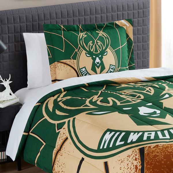 Sweet Home Collection Milwaukee Bucks NBA Officially Licensed 3-Piece Comforter Set