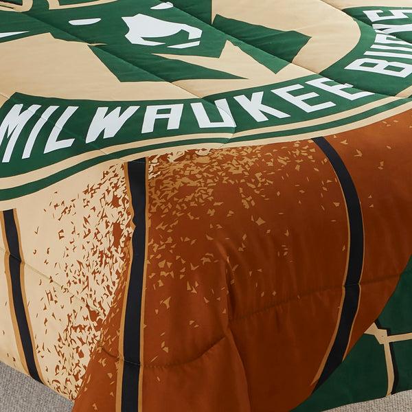 Sweet Home Collection Milwaukee Bucks NBA Officially Licensed 3-Piece Comforter Set