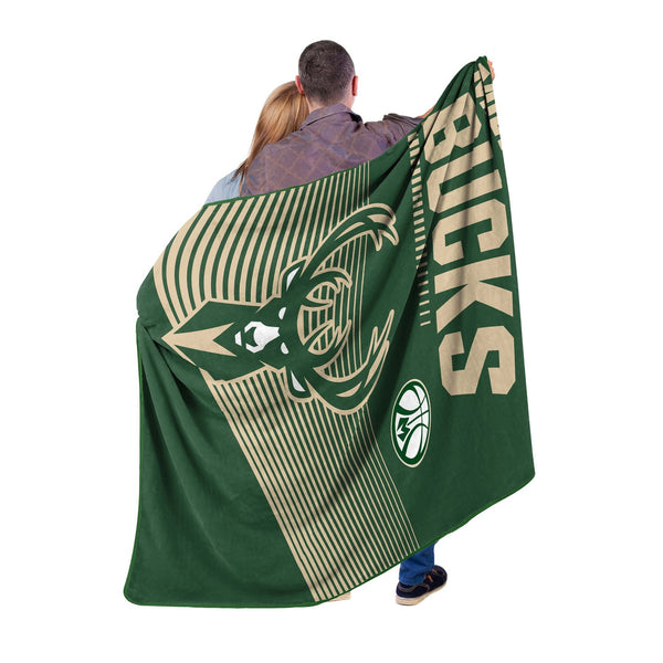 Sweet Home Collection Milwaukee Bucks NBA Officially Licensed Raschel Throw Blanket 60x80