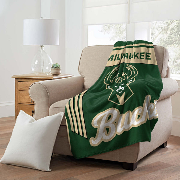 Sweet Home Collection Milwaukee Bucks NBA Officially Licensed Throw Blanket 46x60