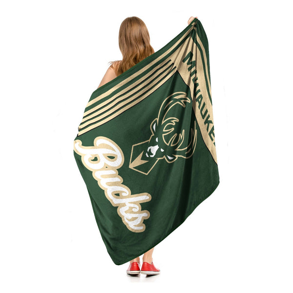 Sweet Home Collection Milwaukee Bucks NBA Officially Licensed Throw Blanket 46x60