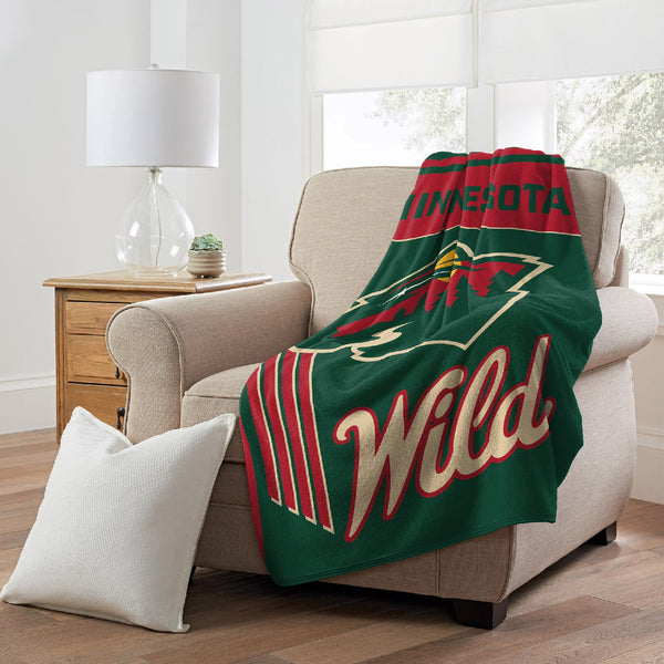 Sweet Home Collection Minnesota Wild NHL Officially Licensed Throw Blanket 46x60