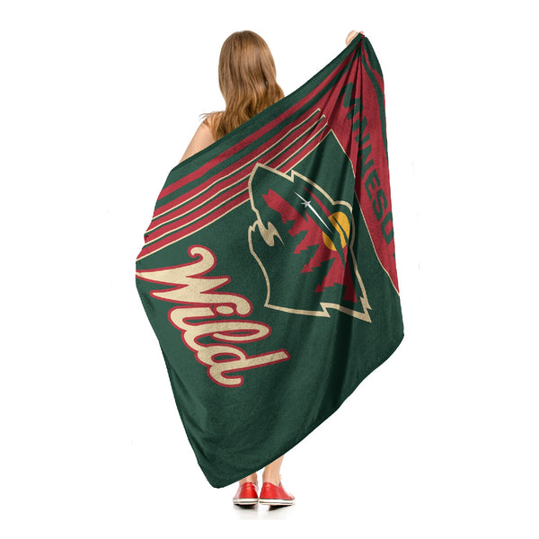 Sweet Home Collection Minnesota Wild NHL Officially Licensed Throw Blanket 46x60