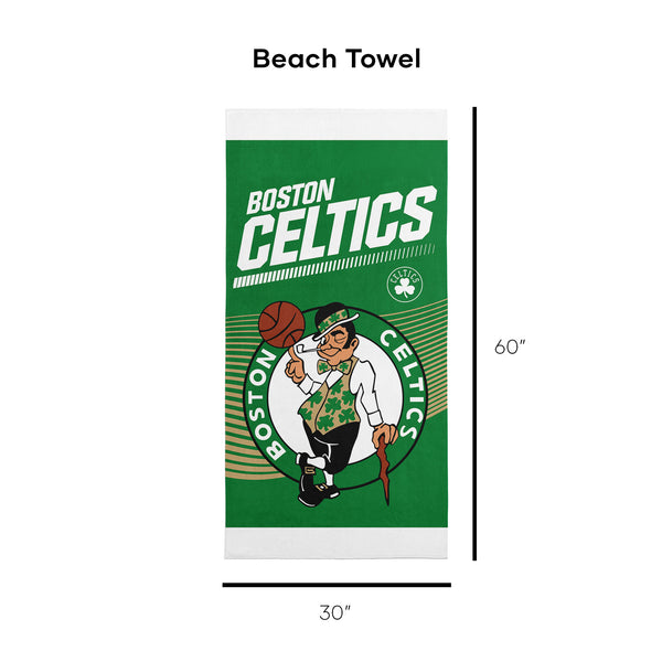 Sweet Home Collection NBA Officially Licensed Boston Celtics 30" X 60" Beach Towel