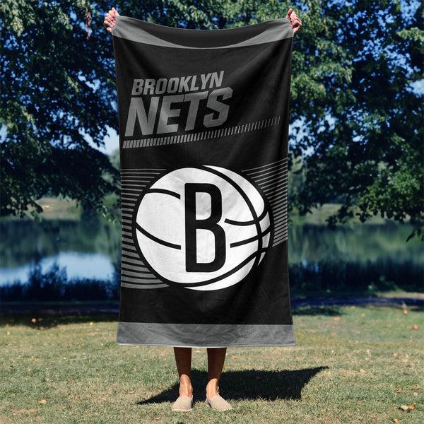 Sweet Home Collection NBA Officially Licensed Brooklyn Nets 30" X 60" Beach Towel