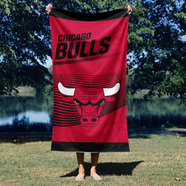 Sweet Home Collection NBA Officially Licensed Chicago Bulls 30" X 60" Beach Towel
