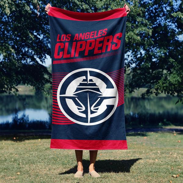 Sweet Home Collection NBA Officially Licensed Los Angeles Clippers 30" X 60" Beach Towel