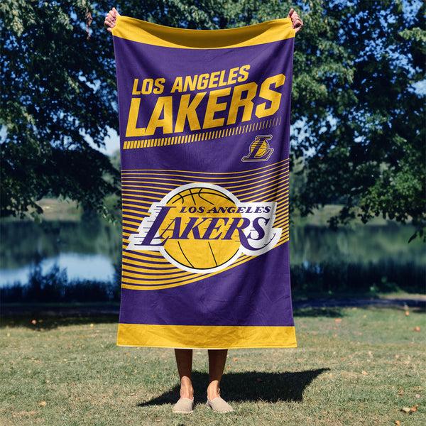 Sweet Home Collection NBA Officially Licensed Los Angeles Lakers 30" X 60" Beach Towel