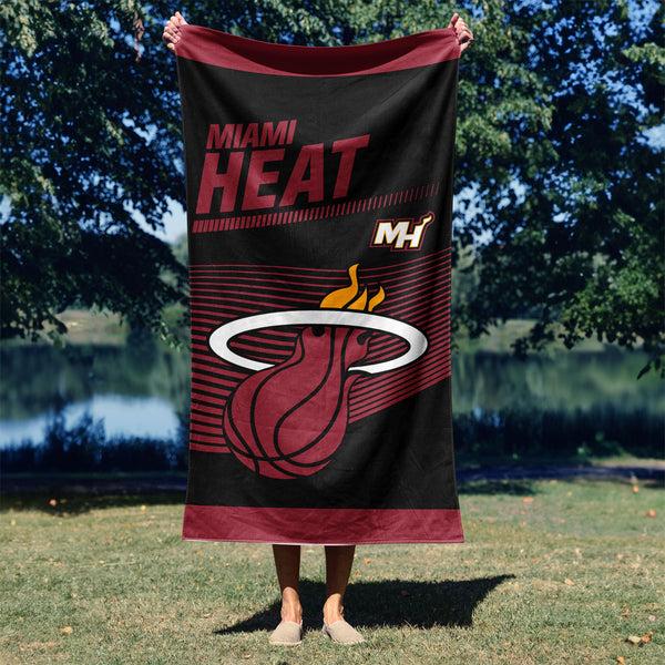 Sweet Home Collection NBA Officially Licensed Miami Heat 30" X 60" Beach Towel