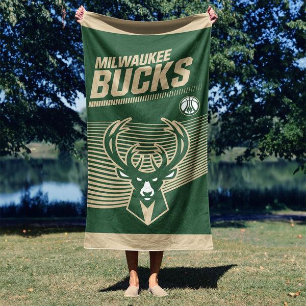 Sweet Home Collection NBA Officially Licensed Milwaukee Bucks 30" X 60" Beach Towel