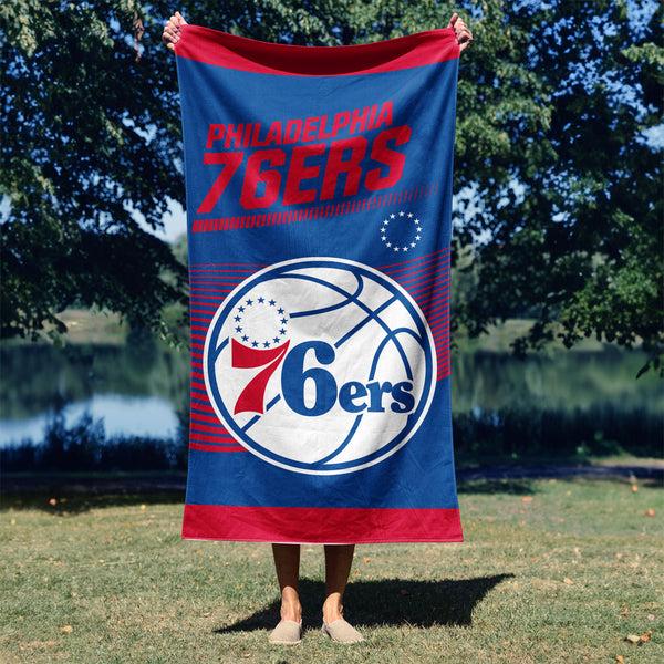 Sweet Home Collection NBA Officially Licensed Philadelphia 76ers 30" X 60" Beach Towel