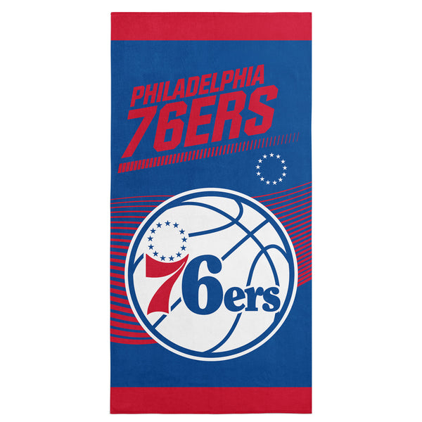 sweet home collection NBA Officially Licensed Philadelphia 76ers 30" x 60" Beach Towel