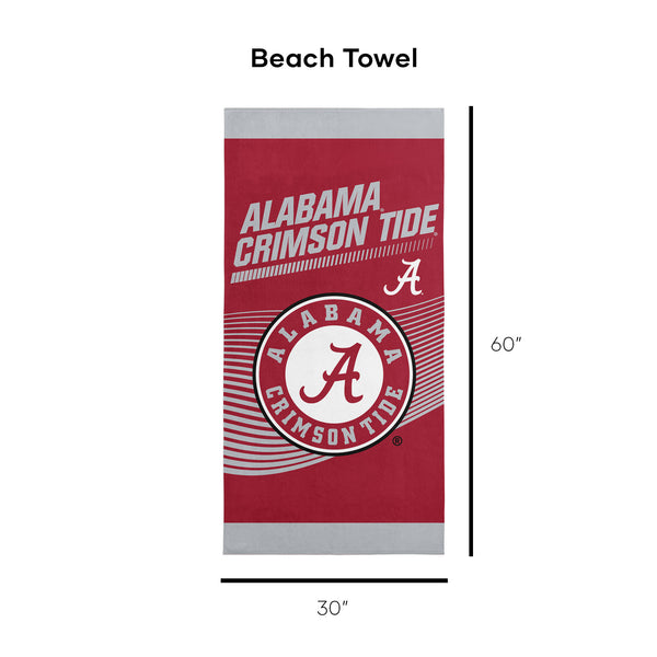 Sweet Home Collection NCAA Officially Licensed Alabama Crimson Tide 30" X 60" Beach Towel