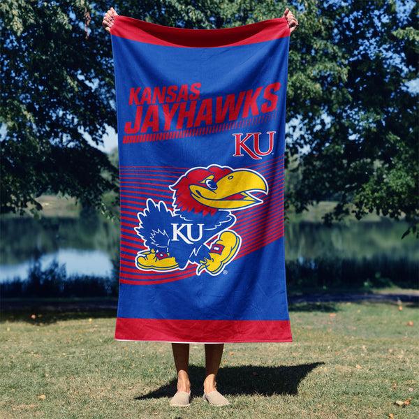 Sweet Home Collection NCAA Officially Licensed Kansas Jayhawks 30" X 60" Beach Towel