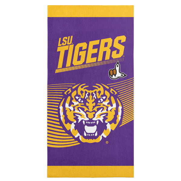 Sweet Home Collection NCAA Officially Licensed LSU Tigers 30" X 60" Beach Towel