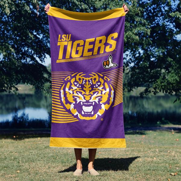 Sweet Home Collection NCAA Officially Licensed LSU Tigers 30" X 60" Beach Towel